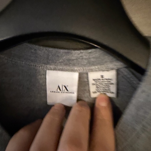 Armani Exchange Light Gray Long Sleeve Tee size Small - Picture 5 of 6